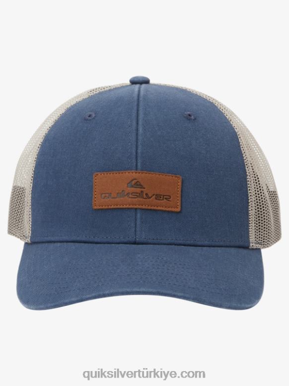 Quiksilver erkekler ambar kamyon şoförü şapkası aşağı 226FP661 Gece yarısı donanması
