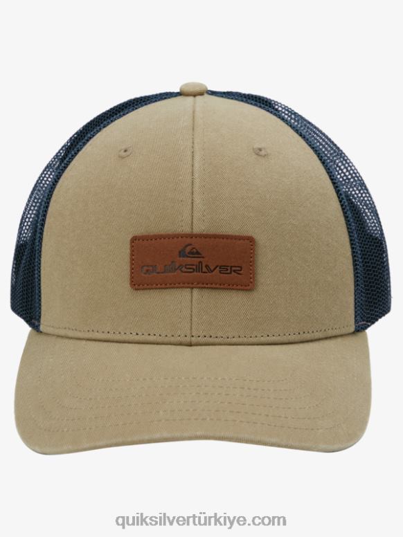 Quiksilver erkekler ambar kamyon şoförü şapkası aşağı 226FP662 plaza taup
