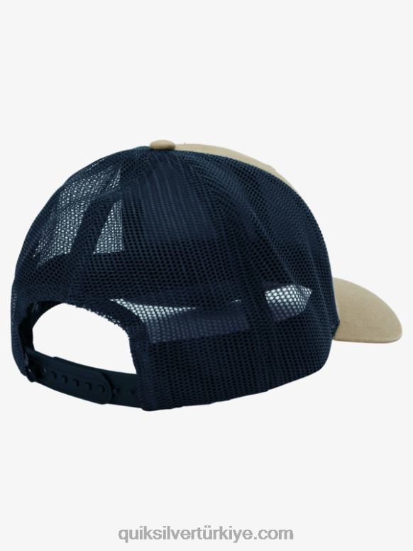 Quiksilver erkekler ambar kamyon şoförü şapkası aşağı 226FP662 plaza taup