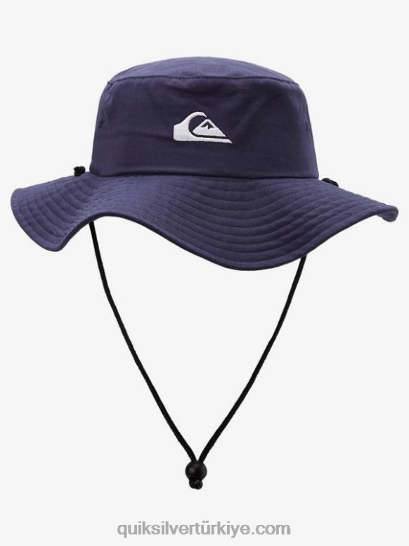 Quiksilver erkekler bushmaster safari boonie şapka 226FP122 nişan mavisi