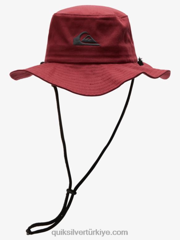 Quiksilver erkekler bushmaster safari boonie şapka 226FP125 marsala
