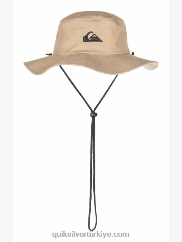 Quiksilver erkekler bushmaster safari boonie şapka 226FP1519 haki