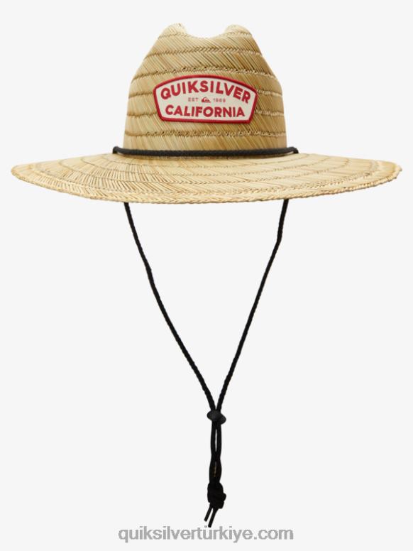 Quiksilver erkekler destinado iskele şapkası güneş koruması 226FP1062 siyah/kaliforniya