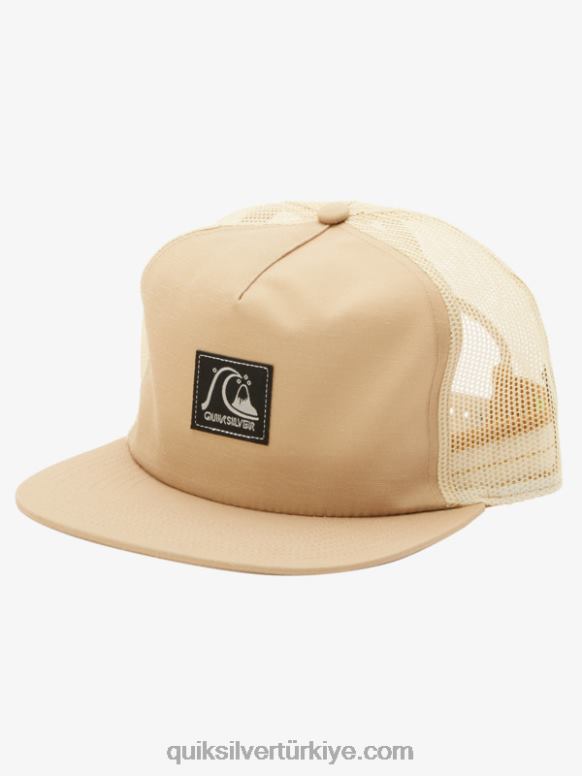 Quiksilver erkekler ekose şapka 226FP756 zeytin grisi