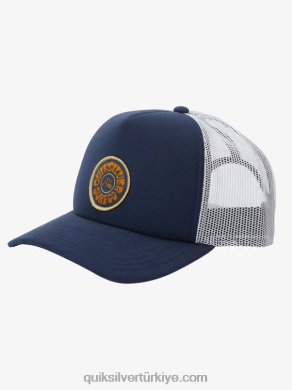 Quiksilver erkekler esinti bloke snapback şapka 226FP1723 donanma blazer