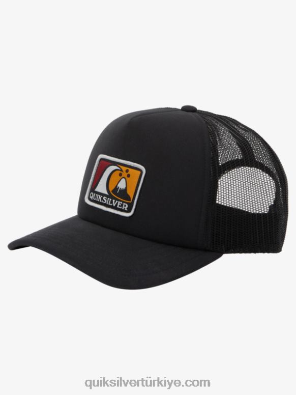 Quiksilver erkekler esinti bloke snapback şapka 226FP1724 siyah