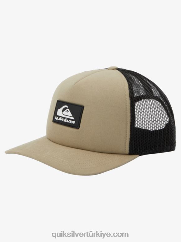Quiksilver erkekler her şeye gücü yeten snapback şapka 226FP488 zeytin grisi