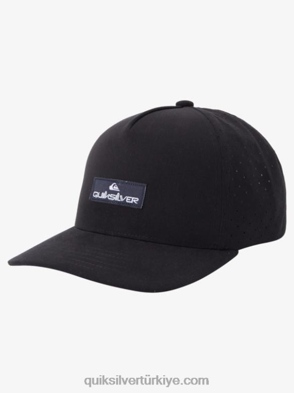 Quiksilver erkekler iğneli kamyon şoförü şapkası 226FP1685 siyah