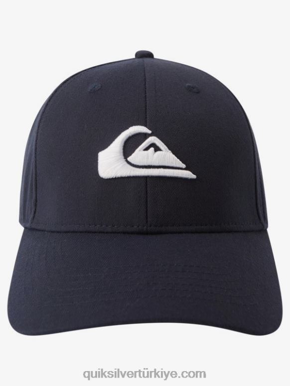 Quiksilver erkekler onlarca yıllık çıtçıtlı şapka 226FP1081 gerçek donanma funda