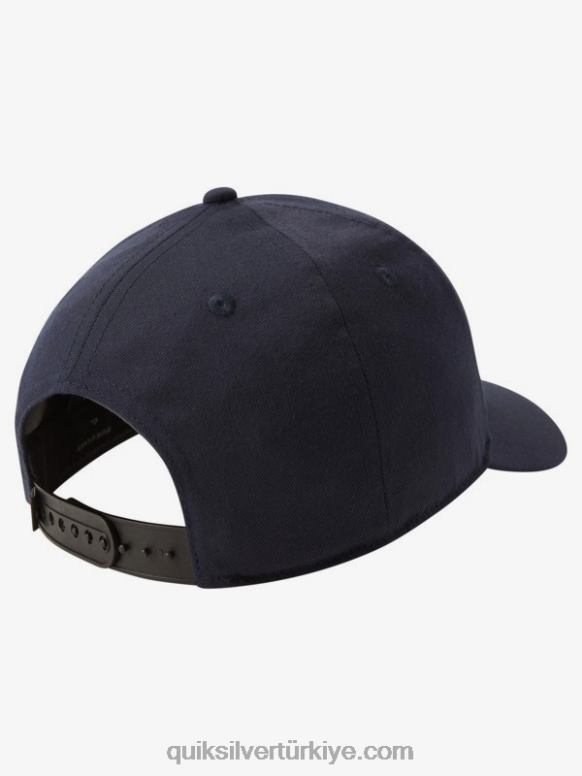 Quiksilver erkekler onlarca yıllık çıtçıtlı şapka 226FP1081 gerçek donanma funda