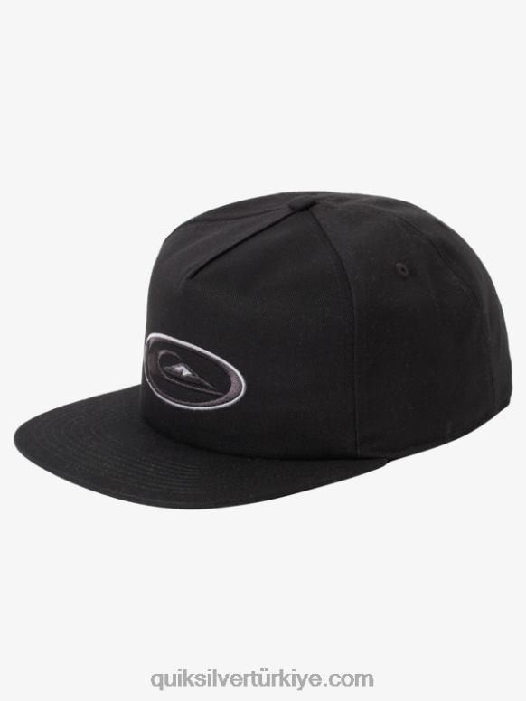 Quiksilver erkekler ortalama doggin snapback şapka 226FP1695 siyah