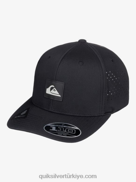 Quiksilver erkekler uyarlanmış flexfit şapka 226FP806 siyah
