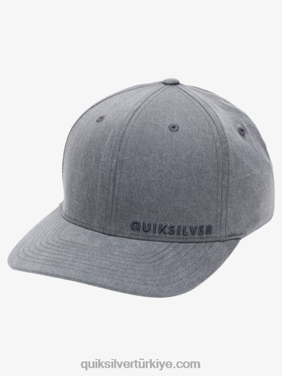 Quiksilver erkekler yan yana flexfit şapka 226FP1652 siyah