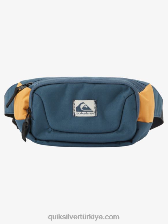 Quiksilver erkekler ormancı 1,5 litrelik bel çantası 226FP735 Gece yarısı donanması