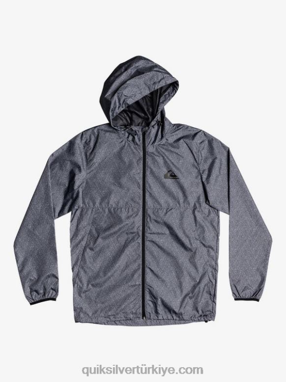 Quiksilver erkekler günlük rüzgarlık ceket 226FP1011 koyu gri meşe