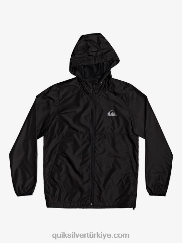 Quiksilver erkekler günlük rüzgarlık ceket 226FP1012 siyah