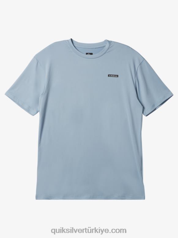 Quiksilver erkekler omni session upf 50 kısa kollu sörf tişörtü 226FP540 göksel mavi