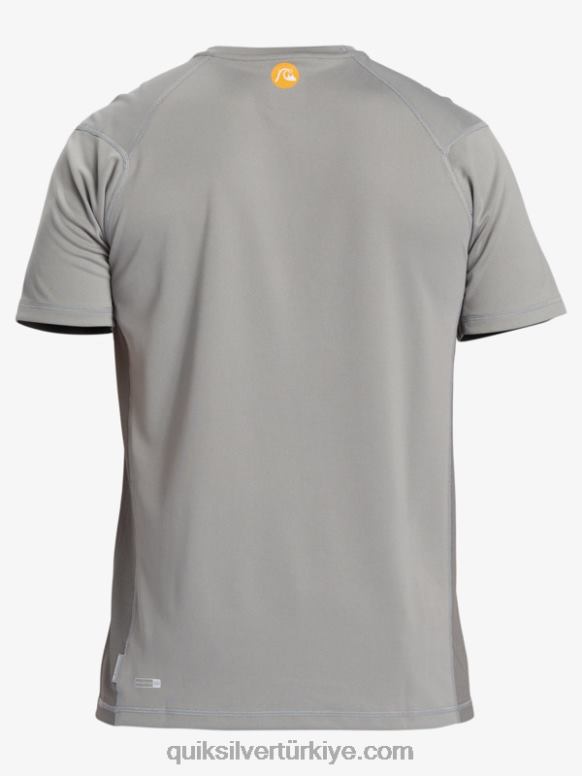 Quiksilver erkekler waterman bambu kontrol 2 upf 50 kısa kollu sörf tişörtü 226FP274 köpekbalığı derisi