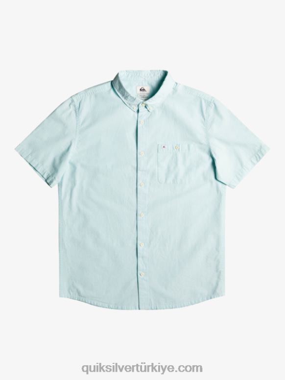 Quiksilver erkekler kısa kollu gömlek 226FP385 melek mavisi