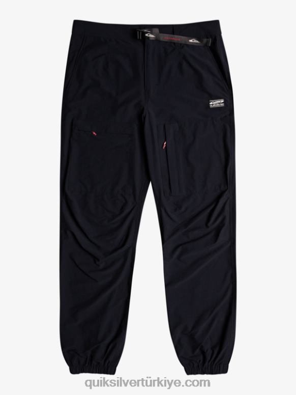 Quiksilver erkekler deniz yatağı kargo pantolonu 226FP1847 siyah