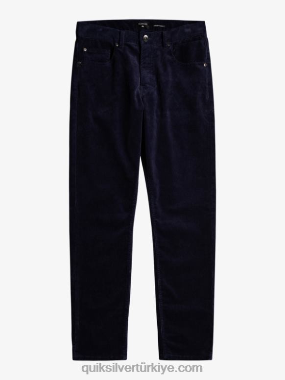 Quiksilver erkekler kracker kordon kadife pantolon 226FP1548 donanma blazer