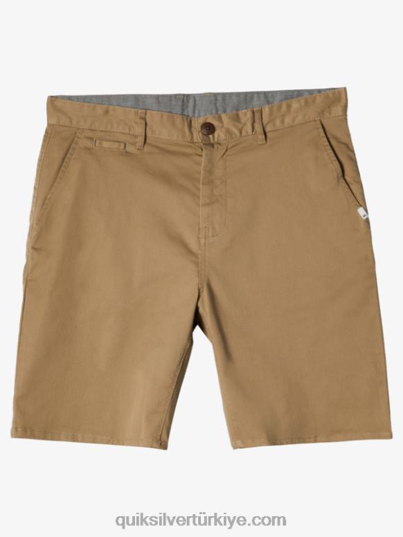 Quiksilver erkekler casual union streç chino 20 şort 226FP854 karaağaç