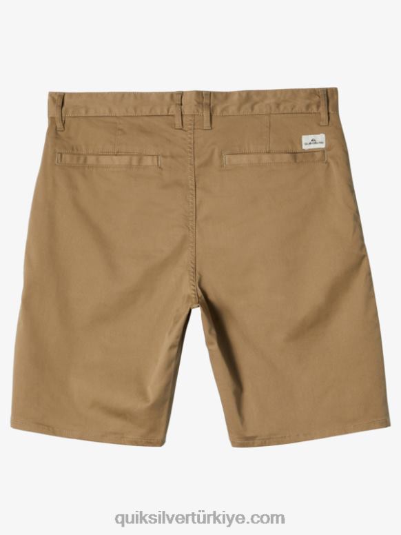 Quiksilver erkekler casual union streç chino 20 şort 226FP854 karaağaç