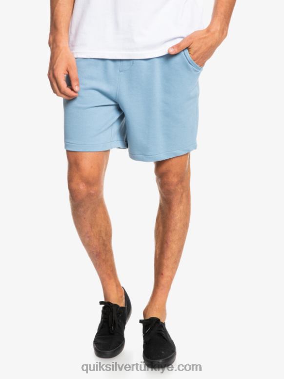 Quiksilver erkekler essentials 19 organik eşofman altı 226FP1661 soluk kot