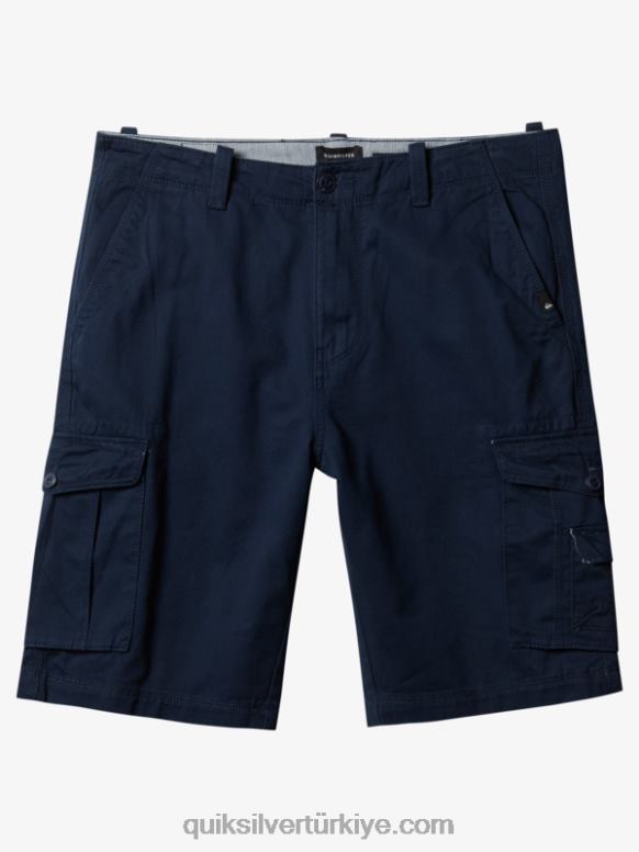 Quiksilver erkekler kritik savaş 21 kargo şortu 226FP1524 donanma blazer