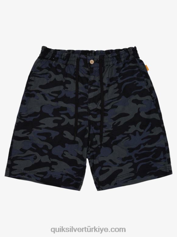 Quiksilver erkekler sörf şortundan sonra su adamı 226FP1581 siyah kamuflaj