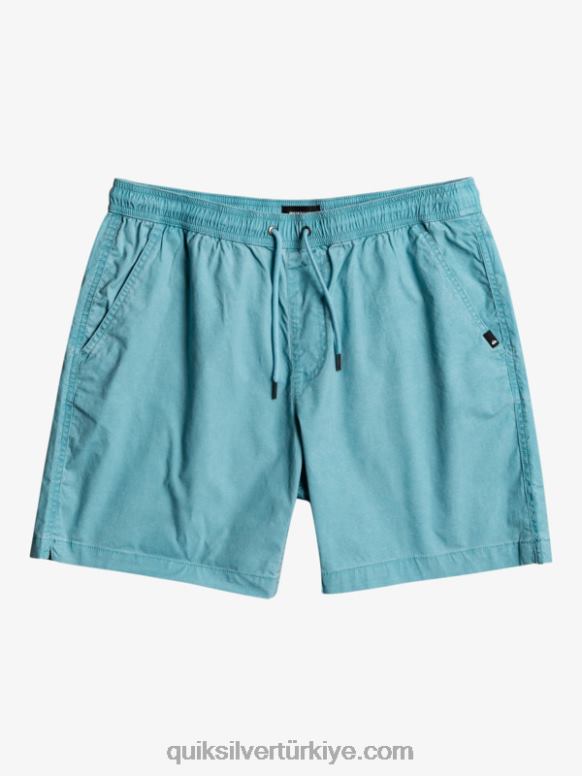 Quiksilver erkekler vergi 17 elastik belli şort 226FP1378 delphinium mavisi