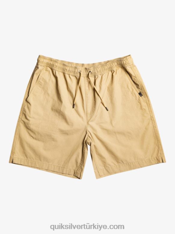 Quiksilver erkekler vergi mükellefi elastik şort 226FP320 plaj