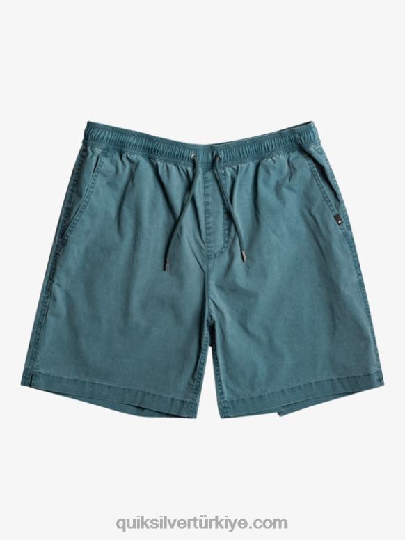 Quiksilver erkekler vergi mükellefi elastik şort 226FP323 Gece yarısı donanması