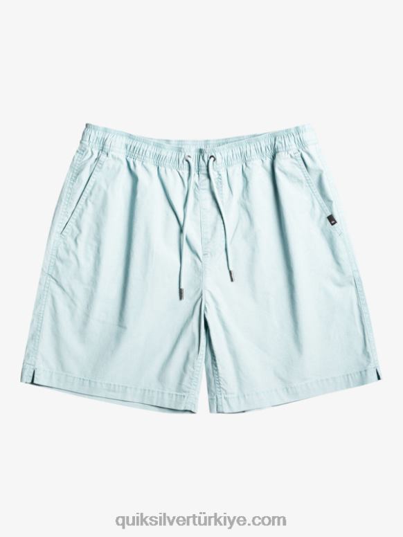 Quiksilver erkekler vergi mükellefi elastik şort 226FP324 göksel mavi