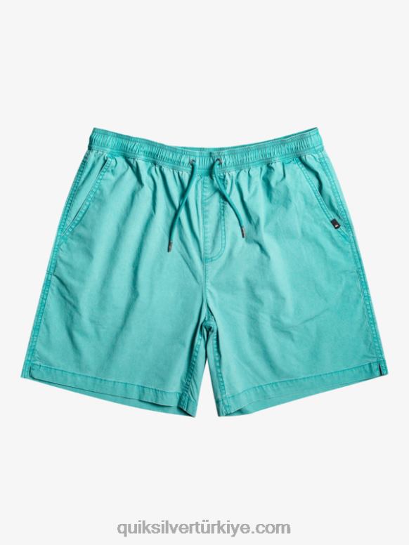 Quiksilver erkekler vergi mükellefi elastik şort 226FP325 Britanya mavisi