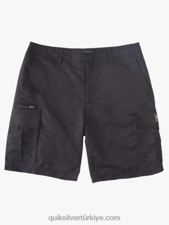 Quiksilver erkekler waterman maldive atoll kargo 20 şort 226FP785 siyah