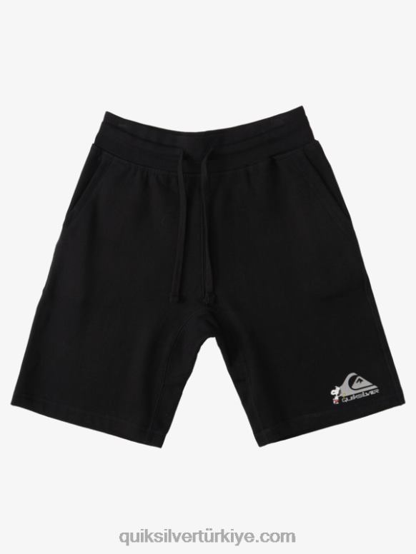 Quiksilver x Peanuts erkekler yerel efsaneler şort 226FP1883 siyah