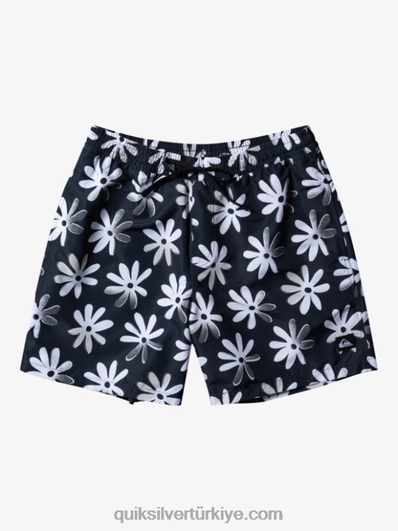 Quiksilver erkekler 17 voleybolu yeniden karıştırın 226FP354 asfalt