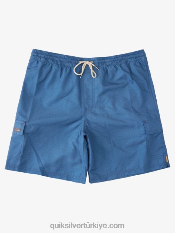 Quiksilver erkekler Waterman dengesi 18 vole 226FP911 mavi funda