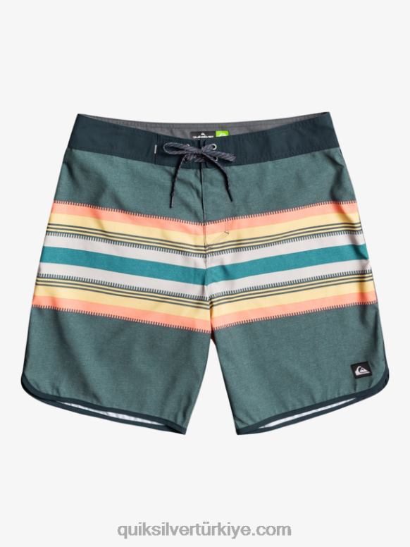 Quiksilver erkekler günlük fistolu 19 sörf şortu 226FP768 donanma blazer