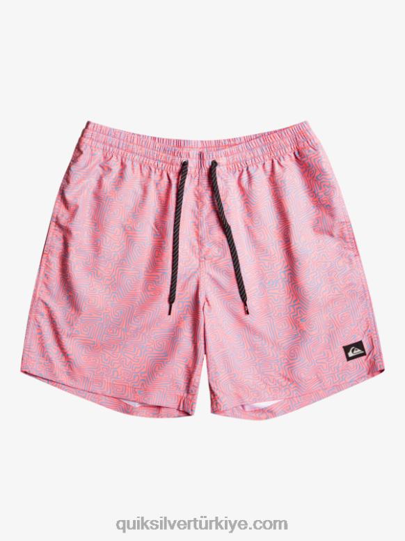 Quiksilver erkekler günlük mix 17 voleybol 226FP1466 şeftali kırbaç