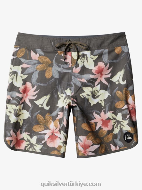 Quiksilver erkekler hempstretch fisto 19 sörf şortu 226FP1740 asfalt