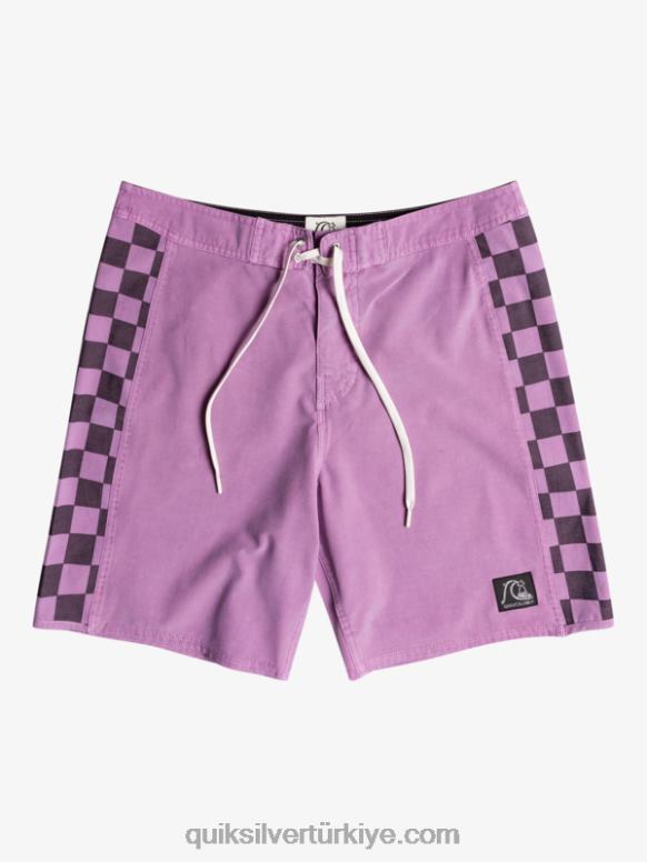 Quiksilver erkekler hempstretch orijinal kemer yıkanmış 18 sörf şortu 226FP1669 tozlu orkide