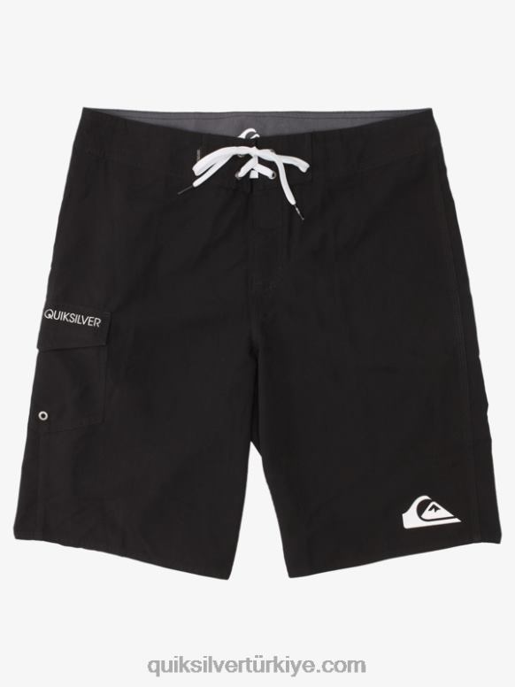 Quiksilver erkekler her gün 21 sörf şortu 226FP1536 siyah