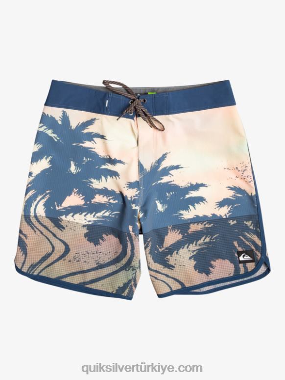 Quiksilver erkekler highlite tarak 19 sörf şortu 226FP18 pastel turkuaz
