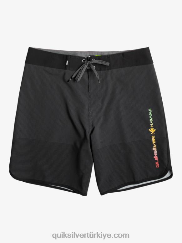 Quiksilver erkekler highlite tarak 19 sörf şortu 226FP21 siyah