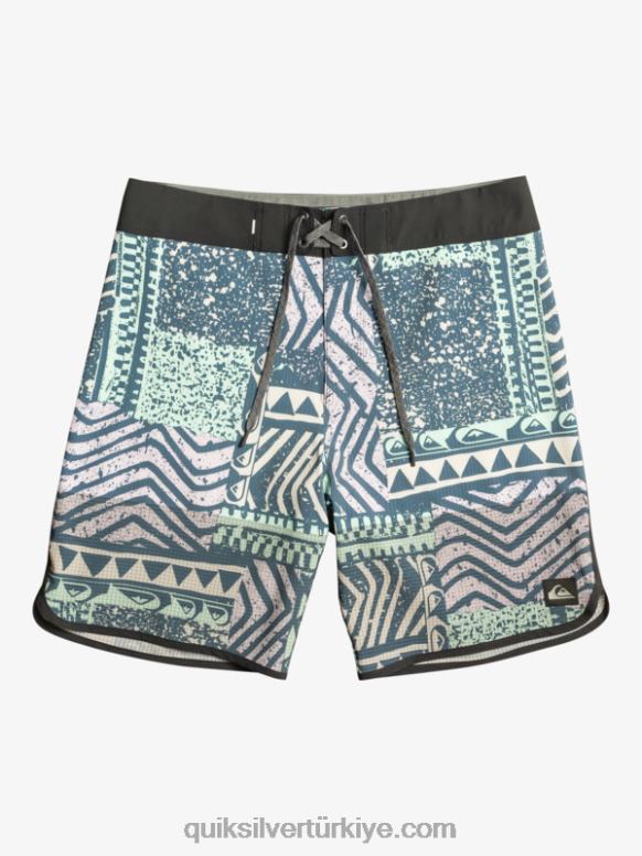 Quiksilver erkekler highlite tarak 19 sörf şortu 226FP36 Gece yarısı donanması