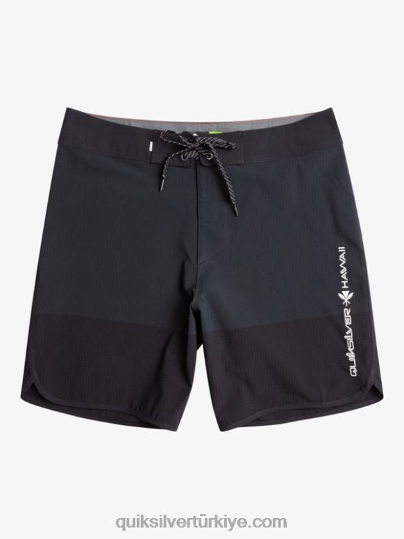 Quiksilver erkekler highlite tarak 19 sörf şortu 226FP37 siyah
