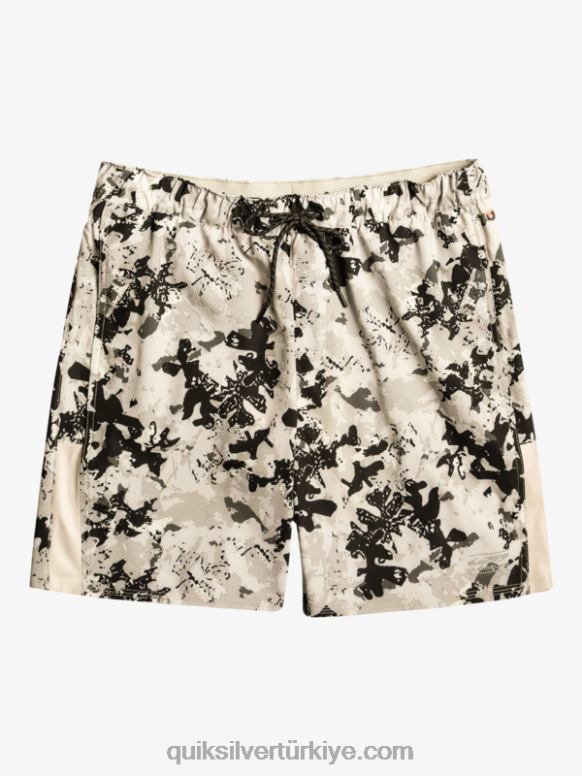 Quiksilver erkekler omni 17 antrenman şortu 226FP793 gri menekşe