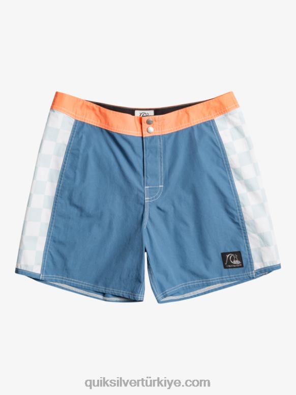 Quiksilver erkekler orijinal arch 16 sörf şortu 226FP1784 kaptanlar mavi